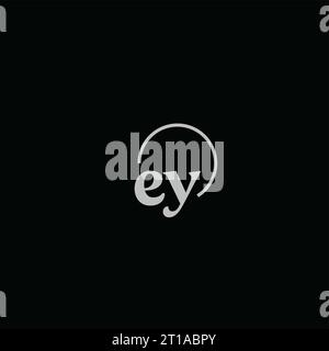 Design-Ideen für das Monogramm-Logo mit EY-Initialen Stock Vektor