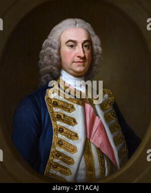 EDWARD HAWKE, 1. Baron Hawke (1705–1781) Offizier der Royal Navy Stockfoto