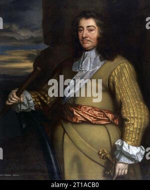 GEORGE MONCK, 1. Duke of Albemarle (1608–1670) englischer Soldat, der sowohl auf der Seite des Commonwealth als auch auf der Seite der Royalisten kämpfte. Porträt von Peter Lely um 1665 Stockfoto