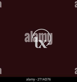LX Initialen Logo Monogramm Design Ideen Stock Vektor