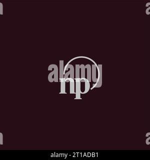 NP Initialen Logo Monogramm Design Ideen Stock Vektor