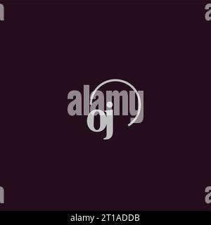 ABl. Initialen Logo Monogramm Design Ideen Stock Vektor