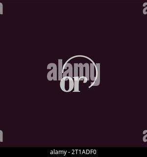 ODER Initialen Logo Monogramm Design Ideen Stock Vektor