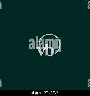 VB Initialen Logo Monogramm Design Ideen Stock Vektor