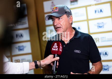 SAINZ Carlos (Spa), Team Audi Sport, Audi RS Q e-Tron, FIA W2RC, Porträt während der administrativen Kontrollen und Scrutineering der Rallye du Maroc 2023, vom 11. Bis 12. Oktober 2023 in Agadir, Marokko Stockfoto