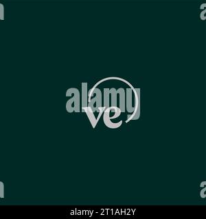 VE Initialen Logo Monogramm Design Ideen Stock Vektor