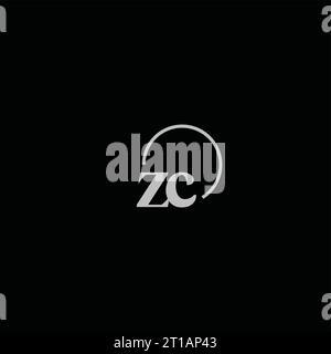 ZC Initialen Logo Monogramm Design Ideen Stock Vektor