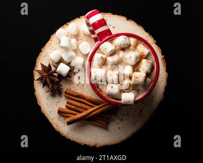 Heißer Schokoladentasse weihnachten Stockfoto