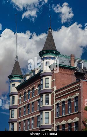 Idanha Hotel Building, Main Street, Boise, Idaho, USA (jetzt ein Apartmentgebäude) Stockfoto