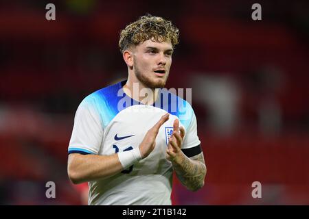 Harvey Elliott von England U21 während des Qualifikationsspiels der UEFA-U21-Europameisterschaft zwischen England und Serbien im City Ground, Nottingham am Donnerstag, den 12. Oktober 2023. (Foto: Jon Hobley | MI News) Credit: MI News & Sport /Alamy Live News Stockfoto