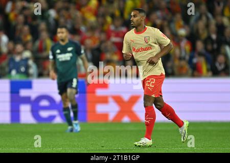 Wesley Said (22) von RC Lens, die am 2. Spieltag der UEFA Champions League in Gruppe B in der Saison 2023-2024 zwischen Racing Club de Lens und Arsenal FC am 3. Oktober 2023 in Lens, Frankreich, gezeigt wurden. (Foto von David Catry / Sportpix ) Stockfoto