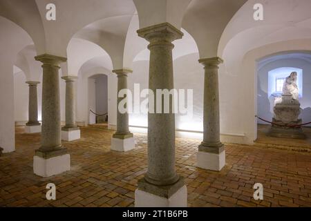 Krypta, Augustinerkloster St. Florian, St. Florian, Oberösterreich, Österreich Stockfoto