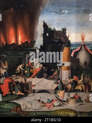 Hieronymus Bosch: „Die Versuchung des Heiligen Anthony' (16. Jahrhundert) Stockfoto