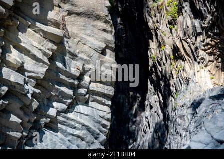 Botanischer und geologischer Park Gole Alcantara - Sizilien Stockfoto