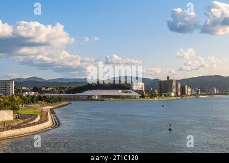 Landschaft des Shinji-Sees in Matsue, Shimane, Japan Stockfoto