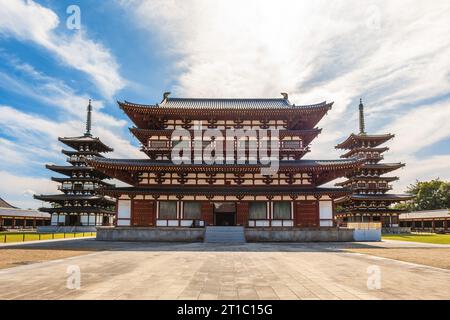 Die Goldene Halle des Yakushi JI-Tempels befindet sich in nara, kansai, japan. Stockfoto