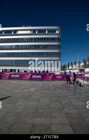 Olympische Winterspiele in Sotschi, Russland am 06.02.2014 Stockfoto