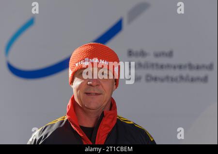 Norbert Loch, Cheftrainer Rodeln Portraet in Berchtesgaden, Deutschland am 13.03.2014 Stockfoto