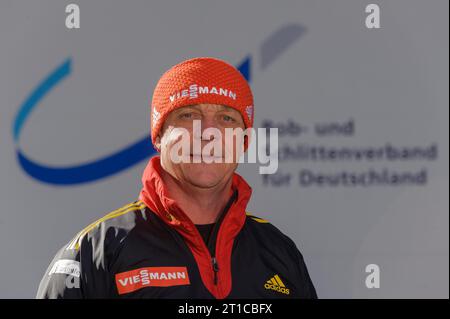 Norbert Loch, Cheftrainer Rodeln Portraet in Berchtesgaden, Deutschland am 13.03.2014 Stockfoto