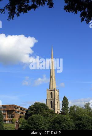 Saint Andrews Turmspitze oder Glovers Needle, Worcester, Worcestershire, England, Großbritannien. Stockfoto