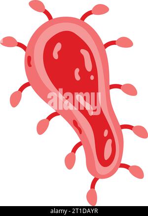 Virus-nipah-Pathologie Stock Vektor