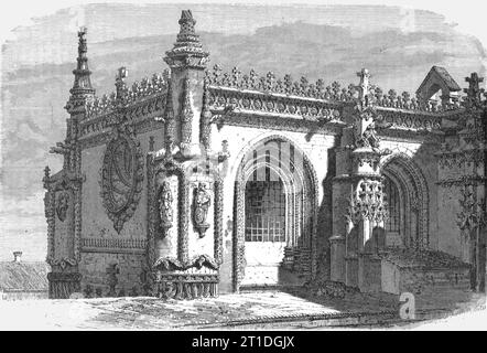 „Casa do Capitulo; Exkursionen in der Nähe von Lissabon“, 1875. Aus „Illustrated Travels“ von H.W. Bates. [Cassell, Petter und Galpin, c1880, London] und Galpin. Stockfoto