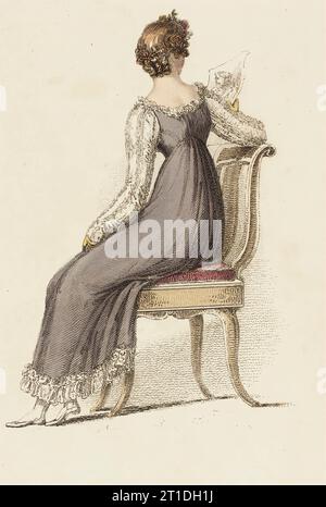 Modeteller (Abendkleid), 1814. Stockfoto