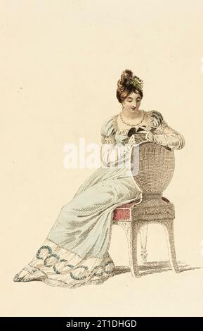 Modeteller (Abendkleid), 1815. Stockfoto