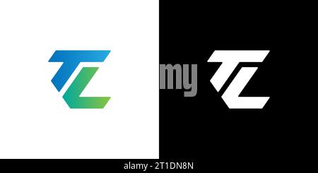 TL-Logo, TL-Monogramm, ursprüngliches TL-Logo, Letter TL-Logo, Symbol, Vektor Stock Vektor