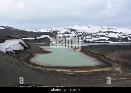 Antarktis; Süd-Shetland-Inseln; Deception Island; Telephone Bay Lagoon; Ringinsel; Gipfelbereich eines riesigen U-Boot-Vulkans; die Bucht im Inneren ist die Stockfoto