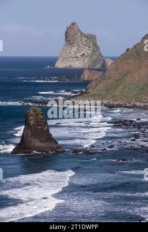 Spanien, Kanarische Inseln, Teneriffa: Roque de las Bodegas in Taganana, im ländlichen Park von Anaga Stockfoto