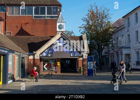 Horsham, West Sussex, England, Großbritannien. Swan Walk Einkaufspassage im Stadtzentrum. Stockfoto