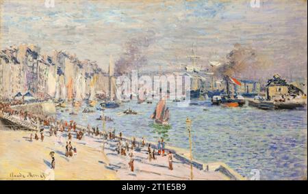 Claude Monet, Hafen von Le Havre, Landschaftsgemälde in Öl auf Leinwand, 1874 Stockfoto