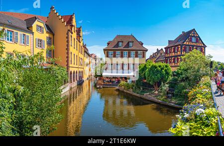 Das kleine Venedig von Colmar im Elsass, Frankreich Stockfoto
