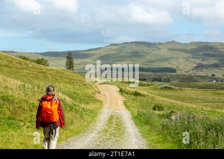 Der Rob Roy Way Wanderweg in der Nähe von Amulree, Perthshire, Schottland Stockfoto