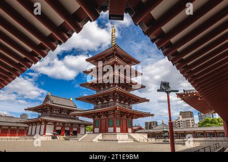 Shitenno JI, auch bekannt als Arahakaji, Nanbaji oder Mitsuji, ein buddhistischer Tempel in Osaka, Japan Stockfoto