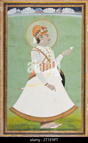 Maharaja Pratap Singh (Regierungszeit 1778–1803) (Bild 1 von 2), um 1780. Stockfoto