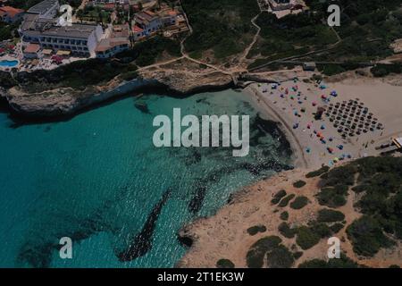 Imagen aerea de playas de Mallorca Stockfoto