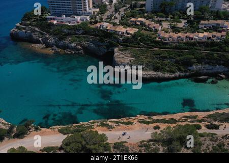 Imagen aerea de playas de Mallorca Stockfoto