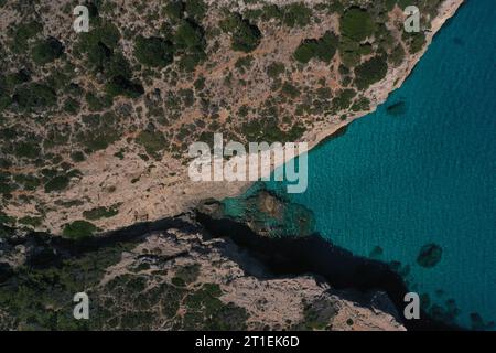 Imagen aerea de playas de Mallorca Stockfoto