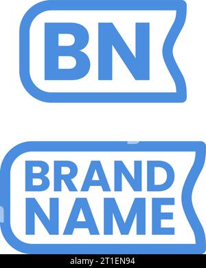 Buchladungstext mit kreativem, dünnem, linearen Logo Stock Vektor