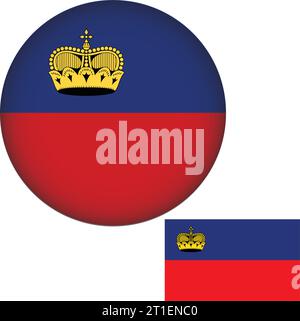 Liechtenstein Flagge Aufkleber, 2 Stück, Vinyl, 7,5x3,8 Cm, Wetterfest, Für Auto, Helm, Fenster