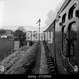 Reise von London Waterloo nach Weymouth 1966. Stockfoto