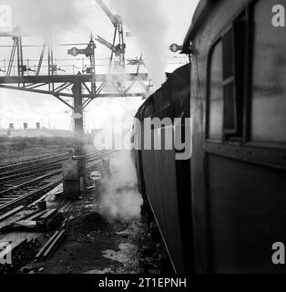 Reise von London Waterloo nach Weymouth 1966. Stockfoto