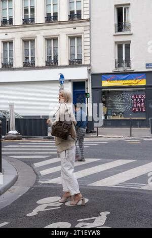 Paris Frankreich authentisches Alltagsleben Stockfoto