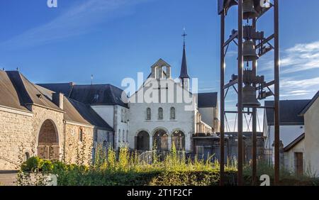 Trappistenabtei von Rochefort / Zisterzienserabtei Notre-Dame de Saint-Rémy, berühmt für seine Brauerei Namur, belgische Ardennen, Wallonien, Belgien Stockfoto