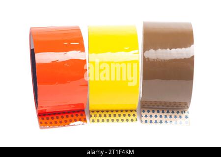 Klebebandrollen Reparaturrolle isoliert. Stockfoto