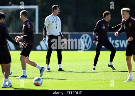 Foxborough, USA. Oktober 2023. Fußball: Nationalmannschaft, vor dem internationalen Spiel gegen die USA, Endtraining Deutschland. Der deutsche Co-Trainer Sandro Wagner während des letzten Trainings vor dem Spiel gegen die USA. Quelle: Federico Gambarini/dpa/Alamy Live News Stockfoto