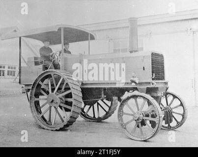 Die britische Armee Traktoren, die vor dem Ersten Weltkrieg 40 bhp Thornycroft 7 Tonne Traktor. Dieser Traktor machte seine Studien am 12. Dezember 1905. Der Fahrer war Herr Baker als sehr fähigen Treiber zu der Zeit bekannt. Stockfoto