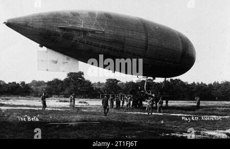 Britische Luftschiffe vor 1914 HM Luftschiff Beta. Stockfoto